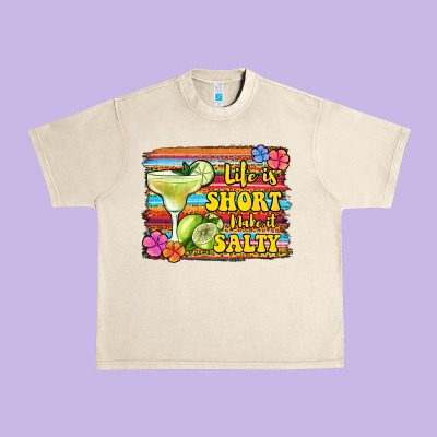 Life Is Short Make It Salty 1 Urban Heavy Tee Designed By Jasminsmagicworld