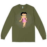 Army Green betty boop Long Sleeve Tee - artisFamous