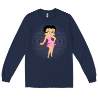 Navy betty boop Long Sleeve Tee - artisFamous