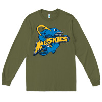Army Green lakeland university muskies Long Sleeve Tee - artisFamous