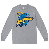 Heather Grey lakeland university muskies Long Sleeve Tee - artisFamous