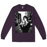Plum linda evangelista fashion model Long Sleeve Tee - artisFamous
