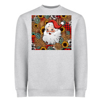 Heather Grey western santa claus Heavyweight Sweatshirt - Jasminsmagicworld