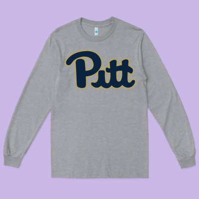 University Of Pittsburgh Long Sleeve Tee Designed By Artisfamous