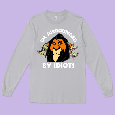 Surrounded By Idiots Book Long Sleeve Tee Designed By Artisfamous