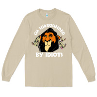 Mushroom surrounded by idiots book Long Sleeve Tee - artisFamous