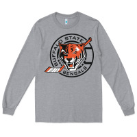 Heather Grey buffalo state college Long Sleeve Tee - artisFamous