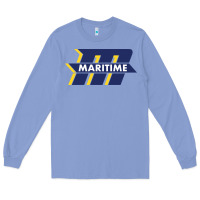 Colony Blue massachusetts maritime academy Long Sleeve Tee - artisFamous