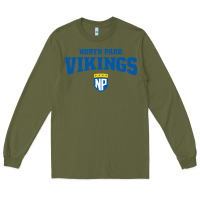Army Green north park university Long Sleeve Tee - artisFamous