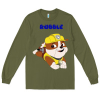 Army Green rubble Long Sleeve Tee - artisFamous