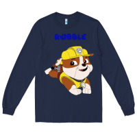 Navy rubble Long Sleeve Tee - artisFamous