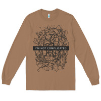 Toasted Coconut ı'm not complicated Long Sleeve Tee - artisFamous