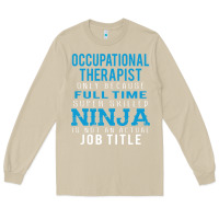 Mushroom occupational therapist because ninja is not a job title Long Sleeve Tee - DesigneFamous