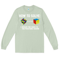 Matcha youth rubiks cube rotate the sides to the position shown cube Long Sleeve Tee - DesigneFamous