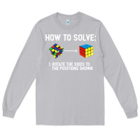 Moon Dust youth rubiks cube rotate the sides to the position shown cube Long Sleeve Tee - DesigneFamous
