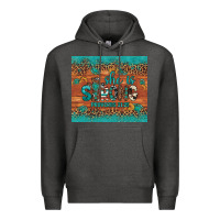 Charcoal Heather she is strong gemstone sunflower leopard Premium Hoodie - Artiststas