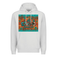 Dove Grey she is strong gemstone sunflower leopard Premium Hoodie - Artiststas