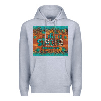 Heather Grey she is strong gemstone sunflower leopard Premium Hoodie - Artiststas