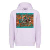 Lilac she is strong gemstone sunflower leopard Premium Hoodie - Artiststas