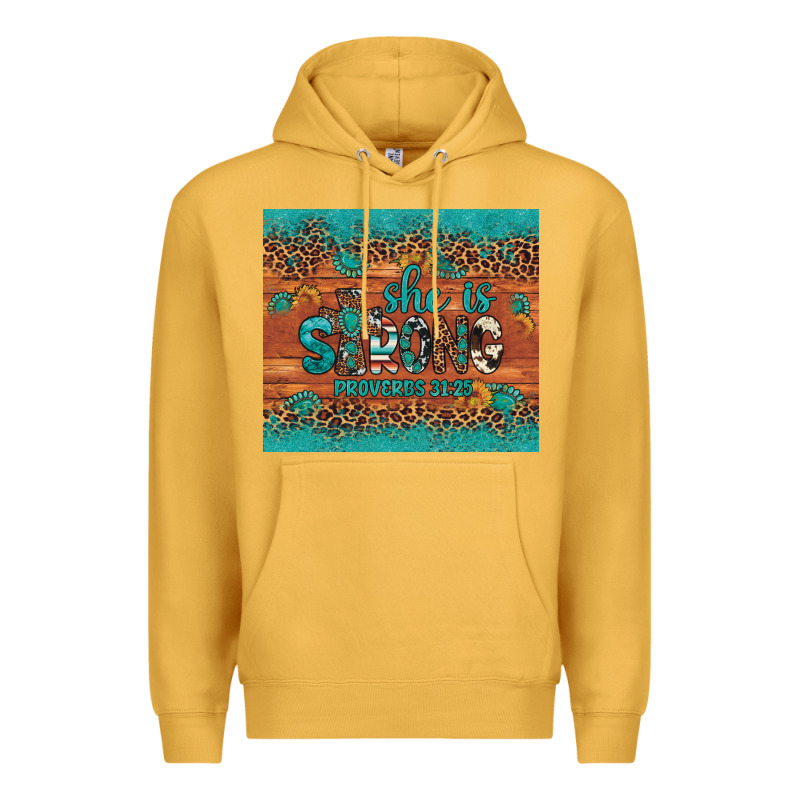 She Is Strong Gemstone Sunflower Leopard Premium Hoodie by Artiststas | Teevron