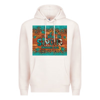 Pale Pink she is strong gemstone sunflower leopard Premium Hoodie - Artiststas