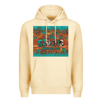 Pina Colada she is strong gemstone sunflower leopard Premium Hoodie - Artiststas