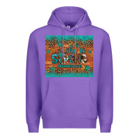 Purple she is strong gemstone sunflower leopard Premium Hoodie - Artiststas