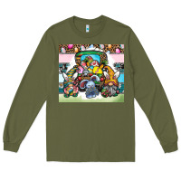 Army Green easter Long Sleeve Tee - CowhideDigitalArt