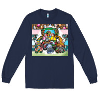 Navy easter Long Sleeve Tee - CowhideDigitalArt