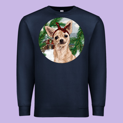Chihuahua And Farm Premium Sweatshirt Designed By Ranaportraitstore