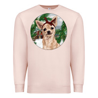 Pale Pink Chihuahua And Farm Premium Sweatshirt - RanaPortraitStore