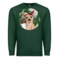 Sports Green Chihuahua And Farm Premium Sweatshirt - RanaPortraitStore