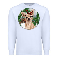 White Chihuahua And Farm Premium Sweatshirt - RanaPortraitStore