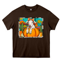 Chocolate Brown autumn sheep in a pumpkin Heavy Core Tee - Jasminsmagicworld