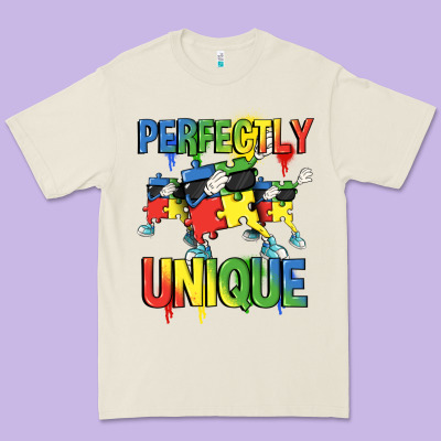 Perfectly Unique Autism Awareness Day Premium Tee Designed By Fadigitalartstudio
