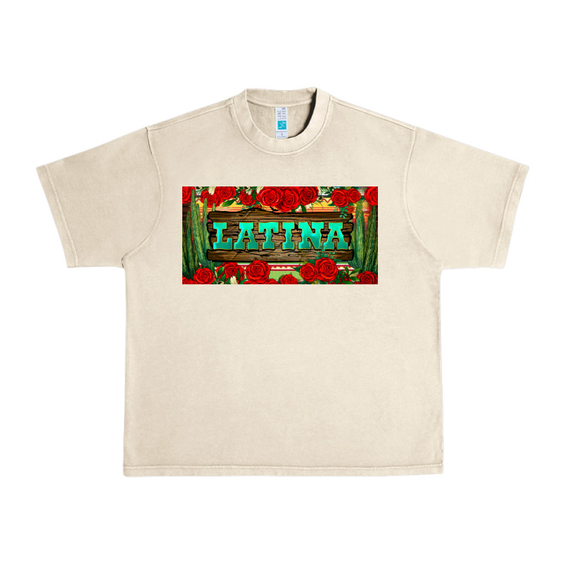 Latina License Plate Urban Heavy Tee by BundleAndBundleShop | Teevron