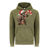 Vintage Olive Christmas Candy Cane Baby Gorilla Vintage Hoodie - LillyAllenDesigns