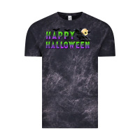 Cloud Black happy halloween Vintage Tee - BundleAndBundleShop