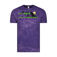 Cloud Purple happy halloween Vintage Tee - BundleAndBundleShop