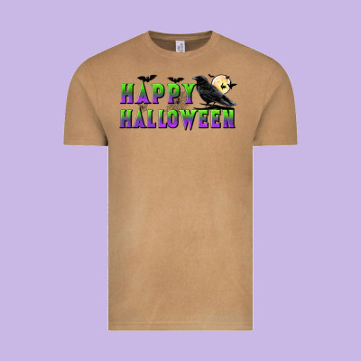 Happy Halloween Vintage Tee Designed By Bundleandbundleshop