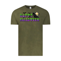 Vintage Olive happy halloween Vintage Tee - BundleAndBundleShop