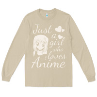 Mushroom just a girl who loves anime Long Sleeve Tee - DesigneFamous