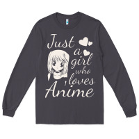 Smoke just a girl who loves anime Long Sleeve Tee - DesigneFamous