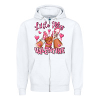 White little miss valentine afro kid sneakers Zipper Hoodie - RanaPortraitStore