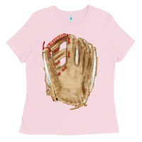 Bubblegum Pink Catchers Mitt Fa Element Ladies Tee - FaDigitalArtStudio