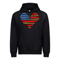 Black american leopard brushstroke heart Urban Hoodie - Jasminsmagicworld