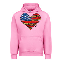 Fuchsia Pink american leopard brushstroke heart Urban Hoodie - Jasminsmagicworld
