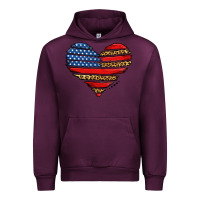 Mauve Wine american leopard brushstroke heart Urban Hoodie - Jasminsmagicworld
