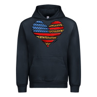 Navy american leopard brushstroke heart Urban Hoodie - Jasminsmagicworld