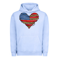 Pigment Grape Ice american leopard brushstroke heart Urban Hoodie - Jasminsmagicworld